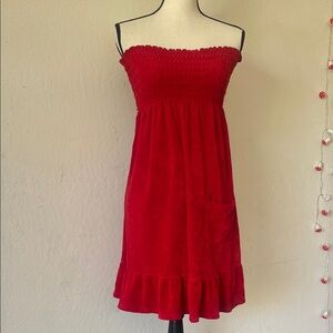 Juicy Couture Vibrant Red Strapless Dress